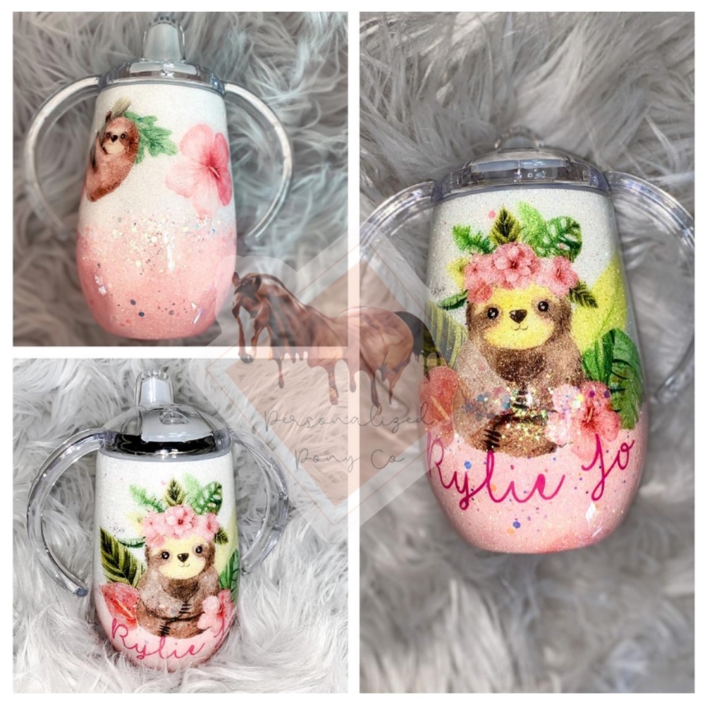 sloth sippy cup